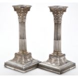 A pair of Victorian candlesticks, by James Dixon & Sons Ltd.