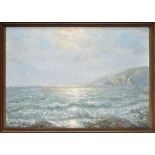 John Falconar Slater
(1857-1937)
SUNLIT COASTAL SCENE
signed
oil on board
55 x 79cms; 21 1/2 x 31in.