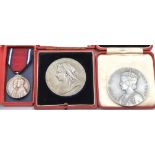 A Queen Victoria Silver Jubilee medallion, 1897, 2 1/4in. (5.