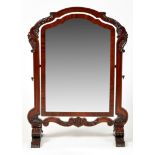 A large Victorian mahogany toilet mirror, by Cope & Austin,
