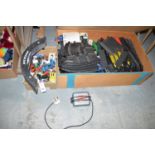 A large quantity of Scalextric track and accessories,