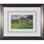 Jay Boyd Kirkman
(b.1958)
"BACK TO THE STABLES - HEXHAM, SPRING"
signed
pastel
18 x 28cms; 7 x 11in.