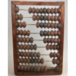 A Chinese wooden abacus