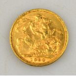 A gold sovereign, Edward VII, 1908, Melbourne