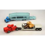 Dinky Supertoys Bedford and Pullmore car transporter 'Dinky Delivery Service' No.982 dark blue cab