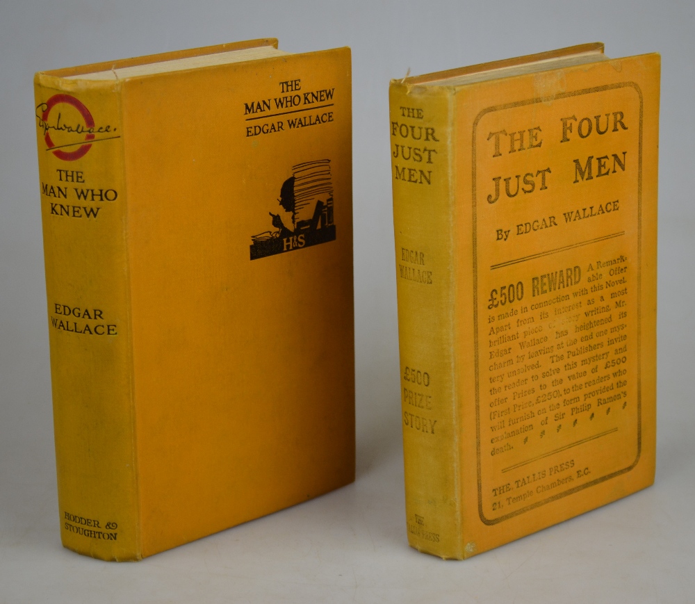 Wallace, Edgar, two vols 'The Man Who Kn