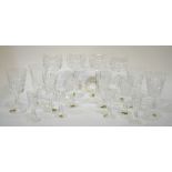 A collection of Waterford Crystal 'Kylemore' drinking glasses comprising: 4 x flutes, 4 x hock, 4
