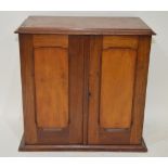 A Victorian mahogany table cabinet havin