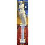 A plaster 'Venus de Milo', on classical