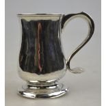A George III silver baluster pint mug, John Langlands & John Robertson, Newcastle 1782, 9.3 oz