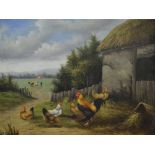 English school - Farmyard scene with chi