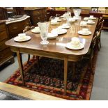 A George III mahogany dining table circa