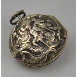 A George III silver verge pocket watch by Tarts of London, no.30918, with associated pair-case