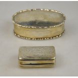 An early Victorian silver snuff box with
