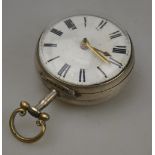 A Georgian pair-case verge watch by Jno. Richards of London no.7238, London 1791 (lacks outer