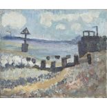 ** Lucy Harwood (1893-1972) East Anglian School (Benton End) - Suffolk coast, oil on canvas, signed,