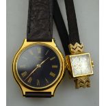 A lady's Avia 9ct gold wristwatch with s