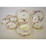 A Wedgwood floral decorated tea service