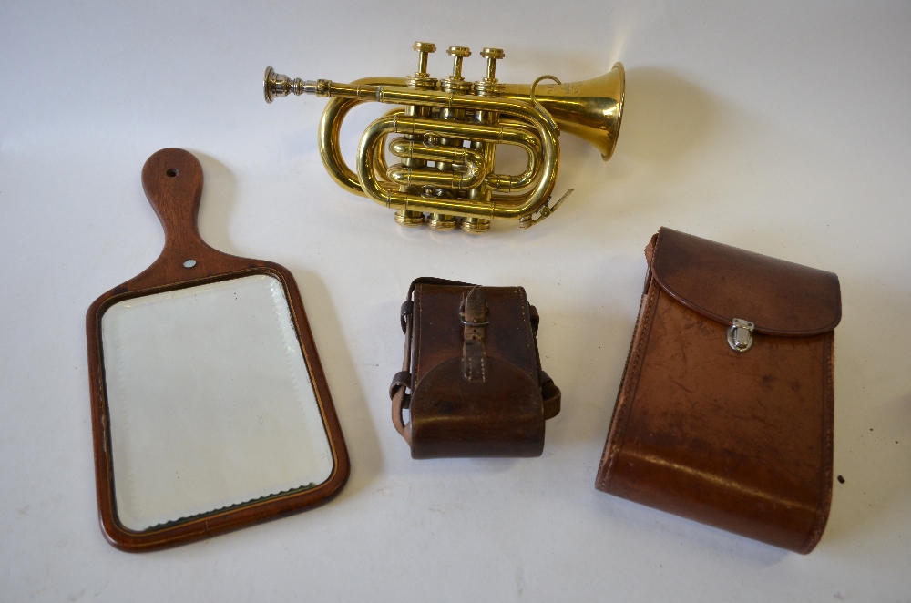 A brass military cornet by Bessons & Co. - Image 3 of 4