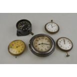 Five various vehicle 'instrument' clocks