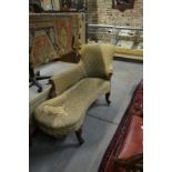 A 19th century chair end chaise on mould