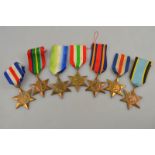 British World War II campaign stars - Bu