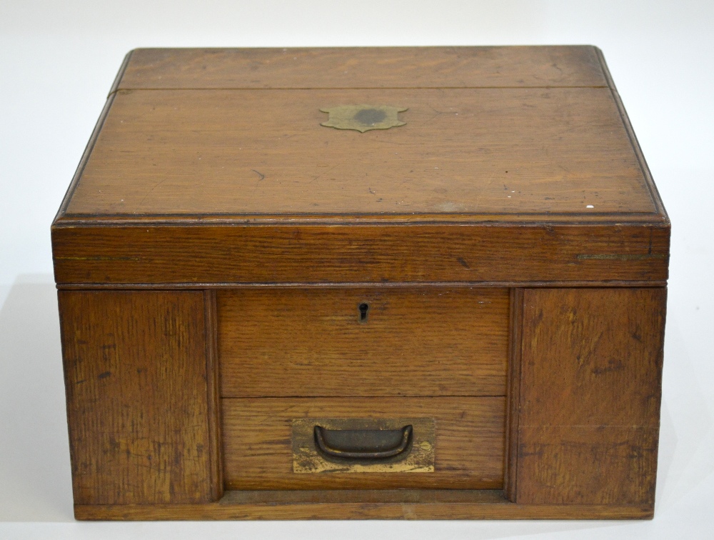 An oak canteen containing a part set of - Image 2 of 4