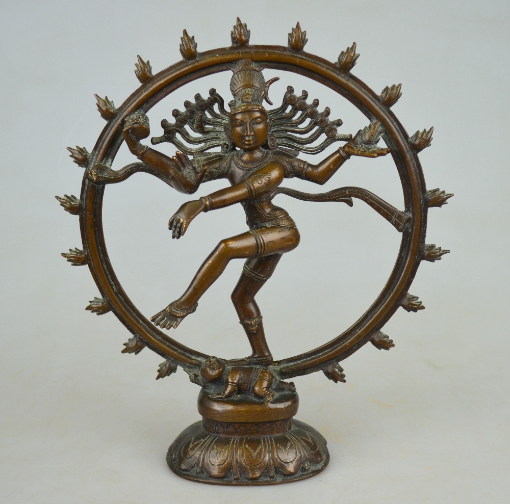 An Indian bronze figure of Shiva Nataraj