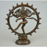 An Indian bronze figure of Shiva Nataraj