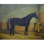 W.A. Clark - Study of a horse in a stable interior, oil on canvas, signed lower left and dated 1924,