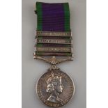 A QEII Campaign Service medals - bars So