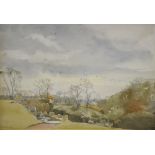 Ronald Grey - Landscape, watercolour, signed and dated 1937 lower left, 23.
