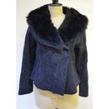 A dark denim Ralph Lauren jacket with cleated fastenings (size L),