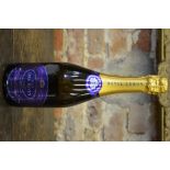 A single bottle of 1986 Duval Cuvee Des Roys champagne
