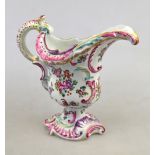 A Samson 19th century porcelain milk jug styled and painted in the 18th century Chinese famille rose