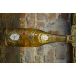 A single bottle of 1990 Louis Roederer Cristal champagne