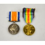 A WWI pair - War Medal and Victory Medal, to 14977 Sjt. J. N. Greasley, Dorset Regt.