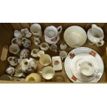A collection of sixteen WH Goss crested wares and other factories relating to the Royal family,