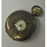 A late Victorian silver half-hunter pocket watch with top-wind movement by Penlington & Batty of