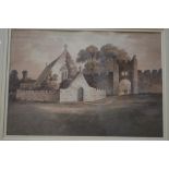 Hubert Cornish (1757-1832) - 'Chapel, Farleigh Castle, Somersetshire', watercolour, circa 1811, 25 x