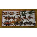 Britains RHA gun carriage with postilions and six outriders,
