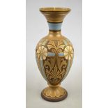A Doulton Lambeth Silicon Ware baluster vase by Eliza Simmance, decorated in Art Nouveau style in