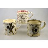 Three Wedgwood commemorative mugs designed by Richard Guyatt - Coronation of Queen Elizabeth 1953,