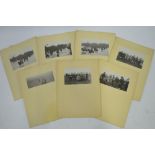 An interesting set of seven early 20th century German photographs depicting a 1910 Hunt with the