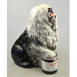 A large Beswick Old English sheep dog advertising Dulux paint, No 1990, 31.5 cm h, gold backstamp