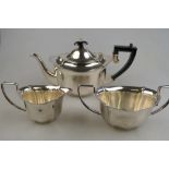 An epns four-piece tea service,