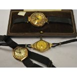 A lady's 9ct gold Mappin wristwatch with Swiss movement, Birmingham 1944, in Mappin & Webb case,