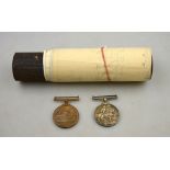 A WWI Mercantile Marine Service pair to Arthur L.