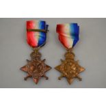 World War I general service medals - a 1914 Star and Mons Clasp to 7200 Pte W. Mead 2/York & Lanc R.