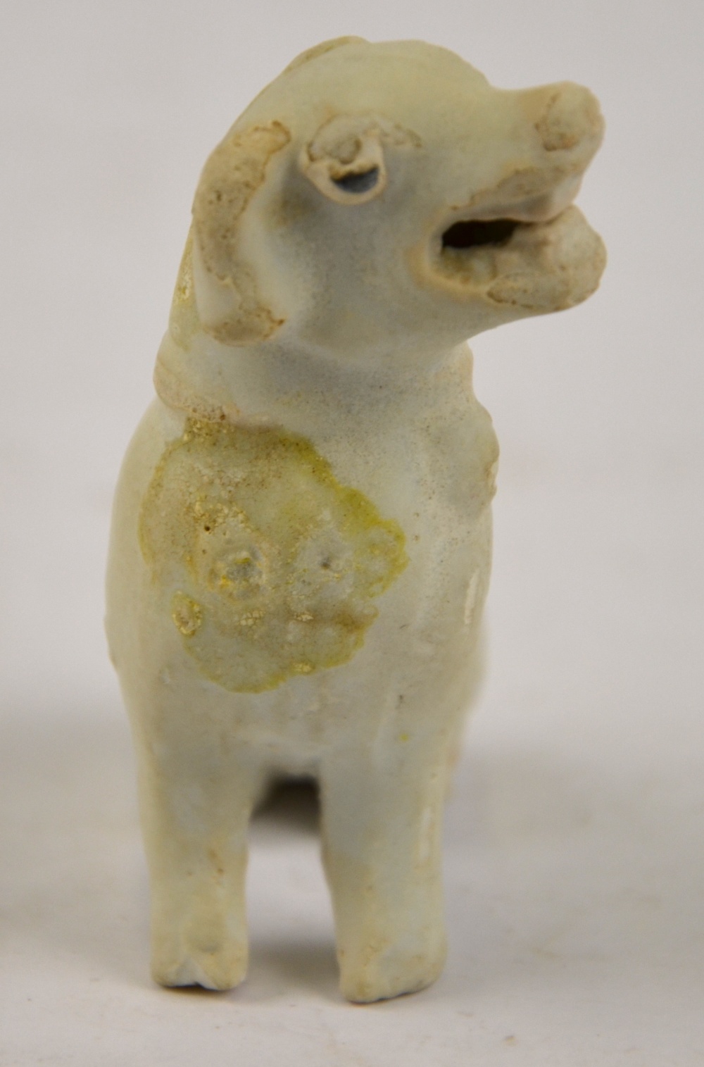 A Chinese biscuit figure of a small seated dog from the 'Ca Mau' shipwreck, 18th century, 6. - Image 7 of 10